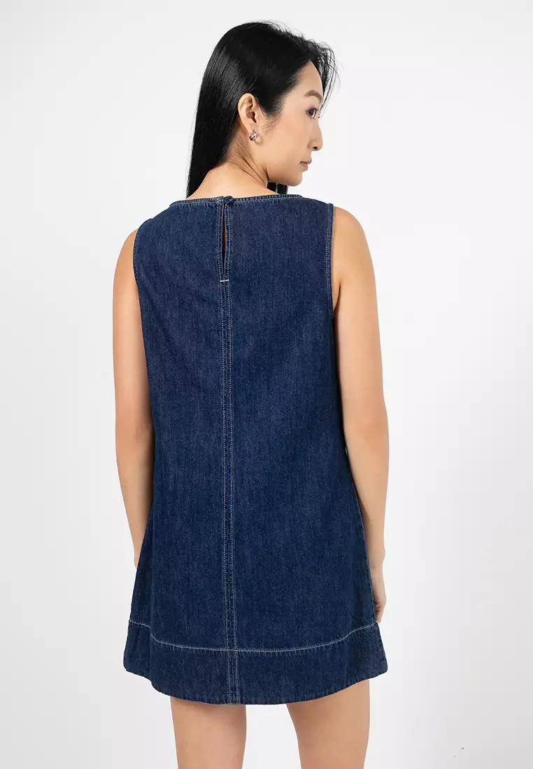 gap denim apron dress Apron Denim Midi Dress