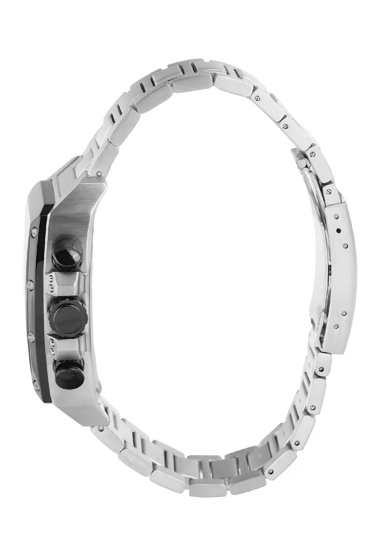 Expedition EXP - Jam Tangan Chronograph Pria - Silver Case Red Dial - Stainless Steel - 6636BCBTBRE