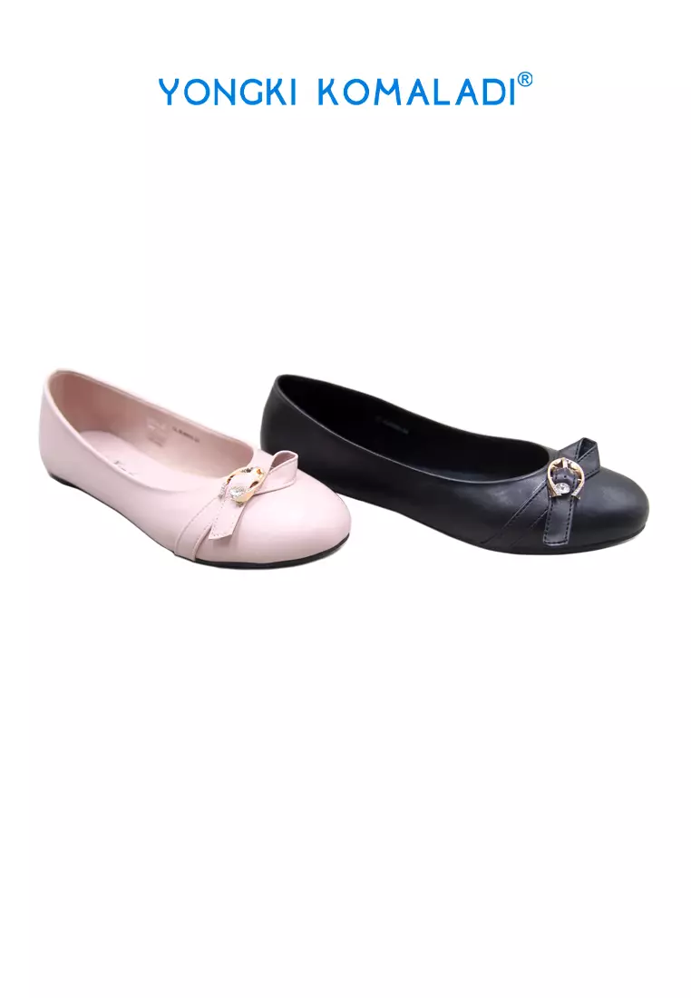[ ORIGINAL ] YONGKI KOMALADI FLATSHOES OL-BJ8802-24 HITAM