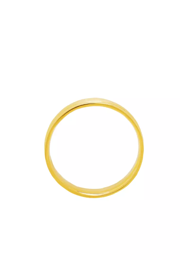 TOMEI Solace Fit Ring, Yellow Gold 916