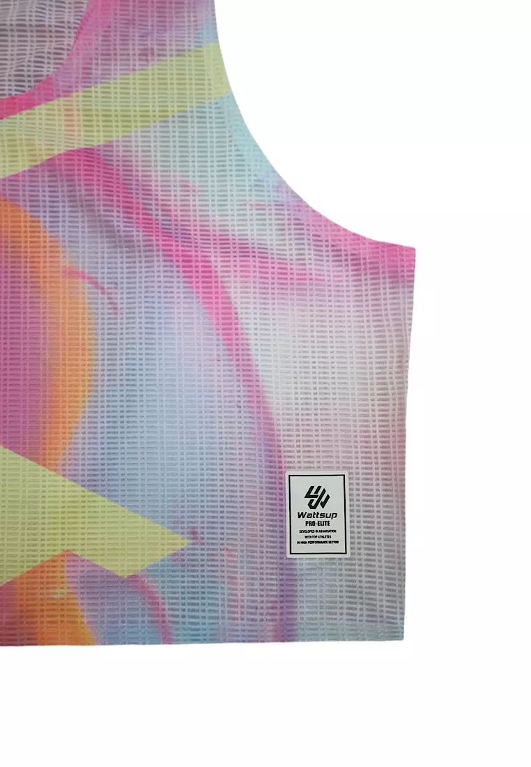 C2 Women Pink Marbles Race Vest