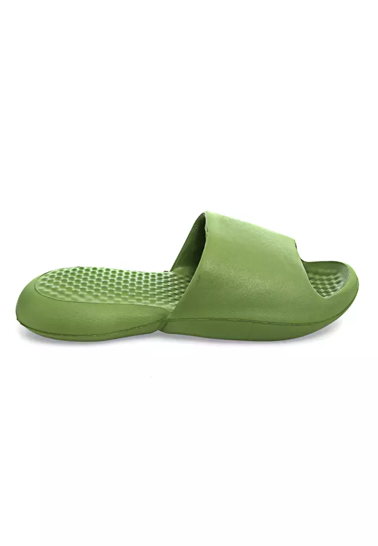 Verel Sandal Rumah Anti-Slip Slipper Unisex Quick Drying Elegant Design Material EVA Soft ORIGINAL - Green