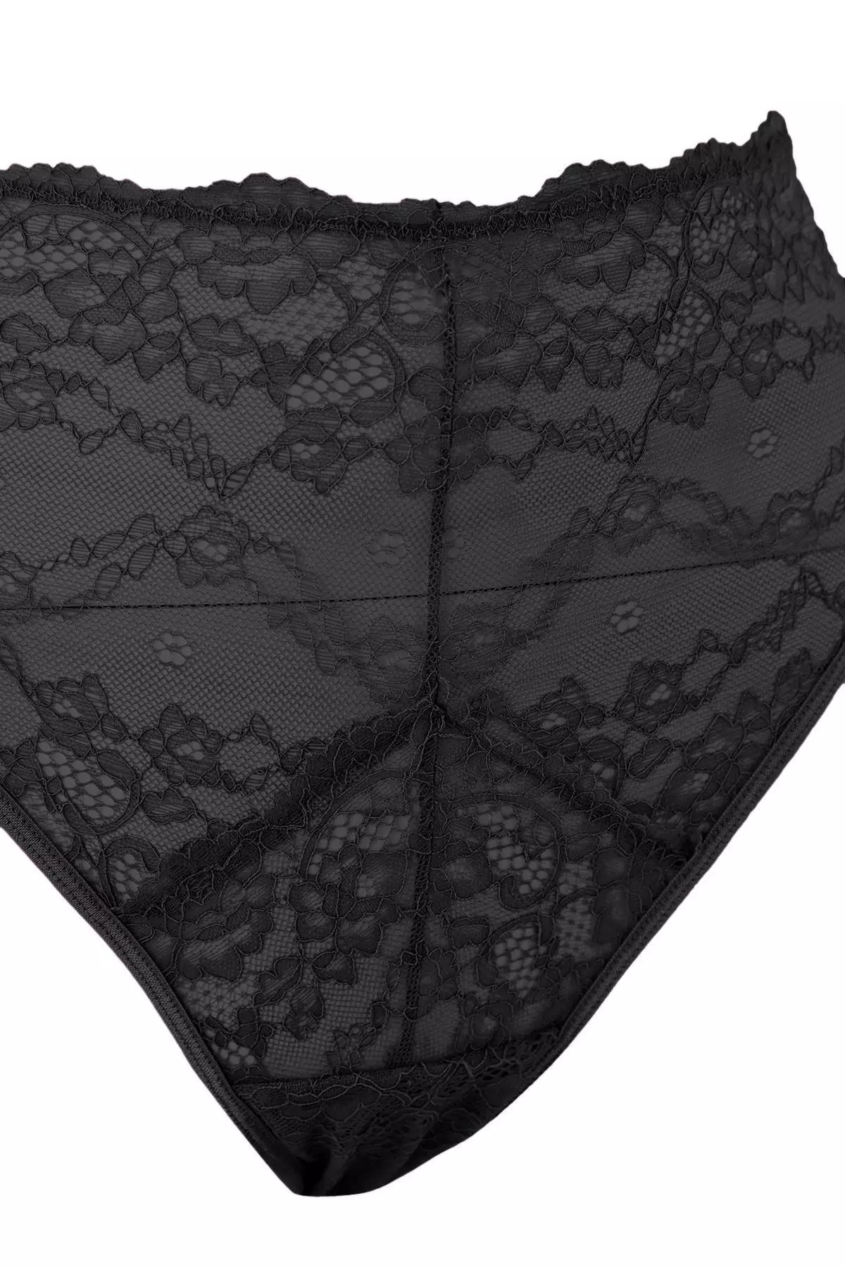 Black Underwire Lace Bottom Stretchy Plus Size Lingerie Set Tbbaw26Dg00001