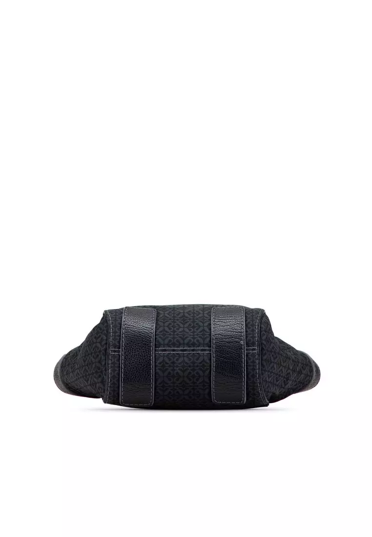 Pre-Loved Loewe Anagram Canvas Tote