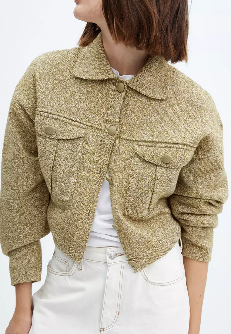 Buy Mango Pocket Knit Jacket 2024 Online ZALORA Philippines
