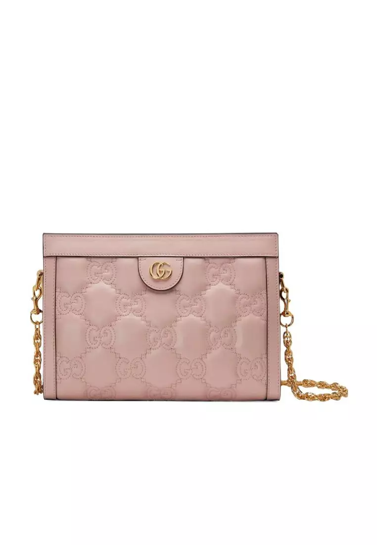 Gucci Dome Sling Bag MicroGuccissima Pink in Leather with Gold