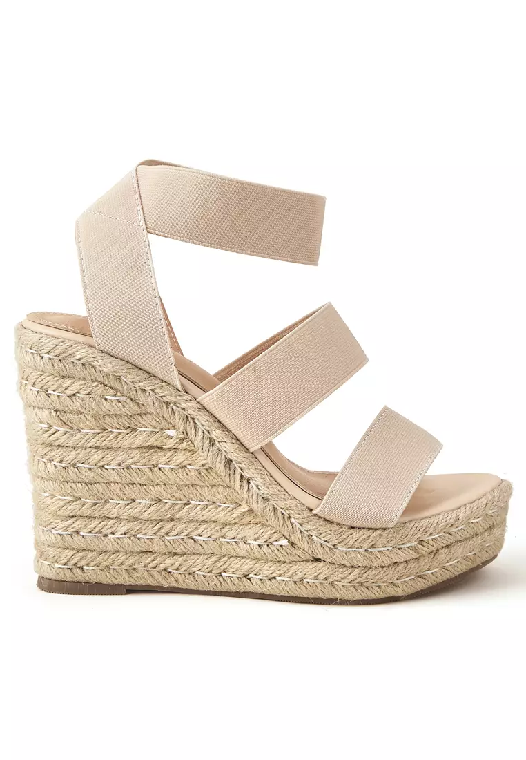 Discount on Twenty Eight Shoes  shoes - SKU: 11.5cm Elastic Straps Wedge Espadrilles Wty9123-20