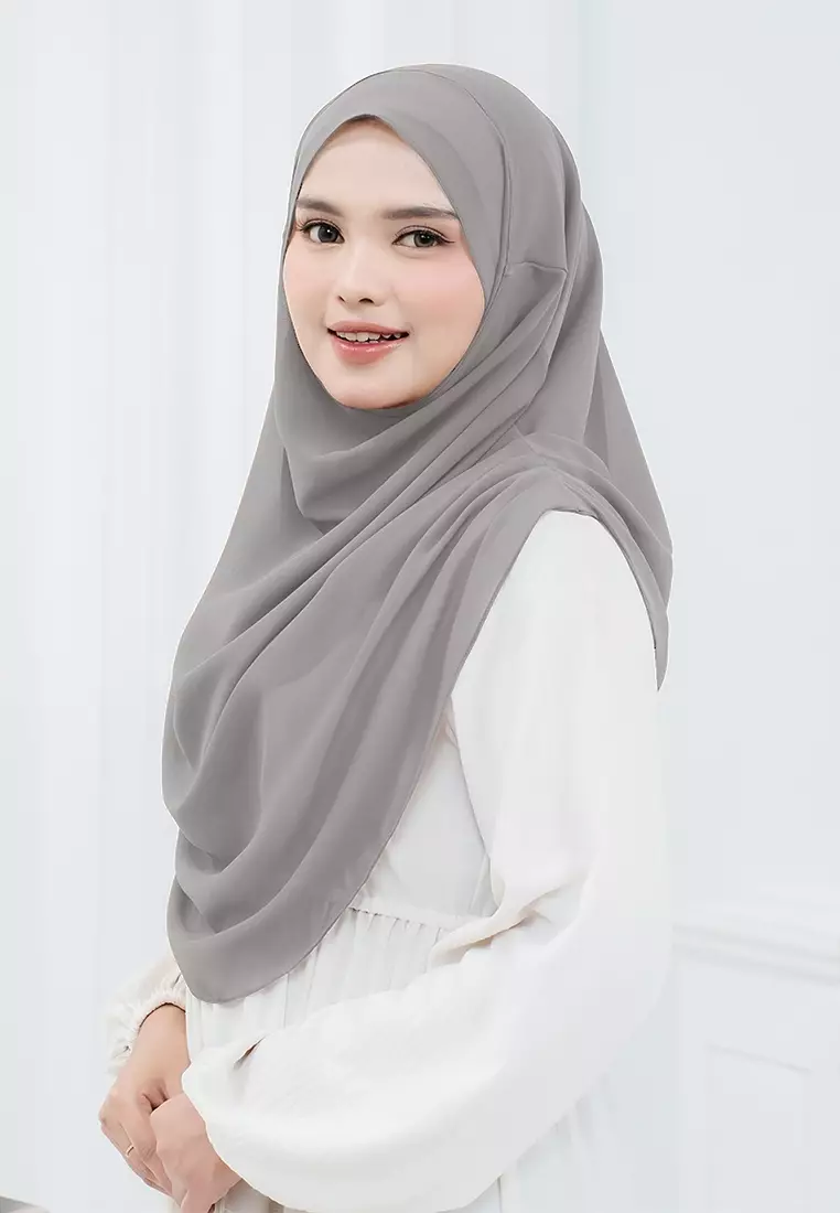 HIJAB INSTAN NASHWA - MONKEY GREY