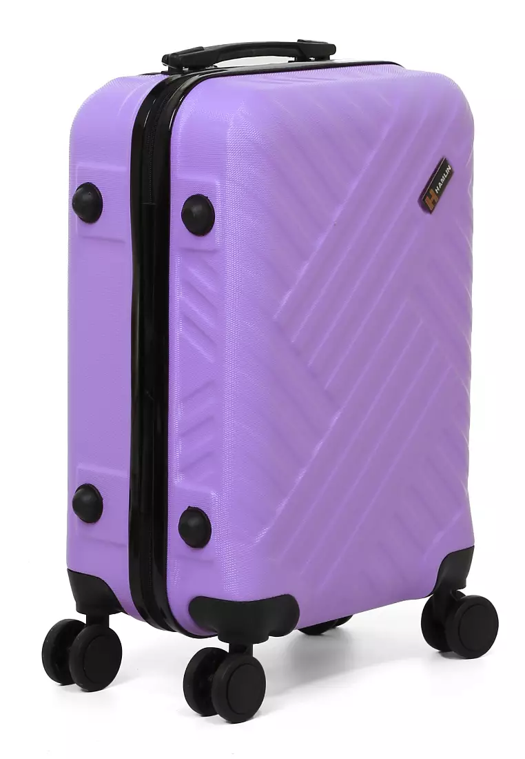 Carlton Koper Unisex Size 20 Inch Suitcase Large Compartment Material ABS+PVC Coated ORIGINAL - Purple