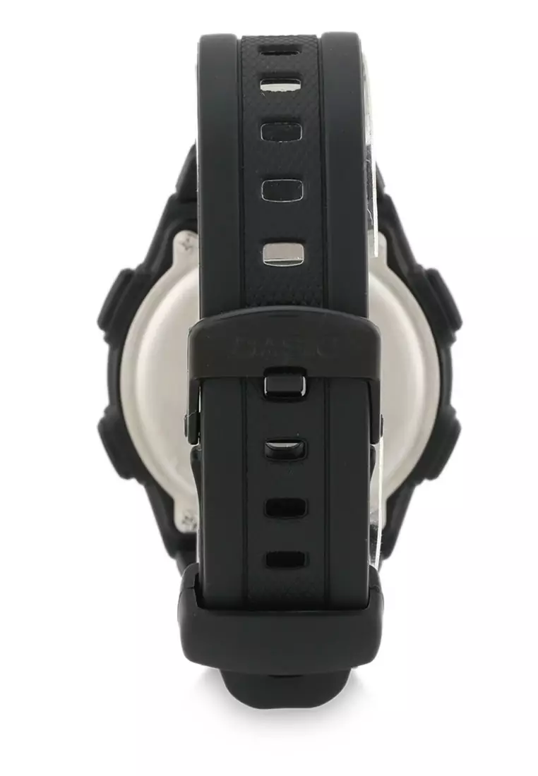 Casio Jam Tangan Pria - Black - Resin - W-756-1A