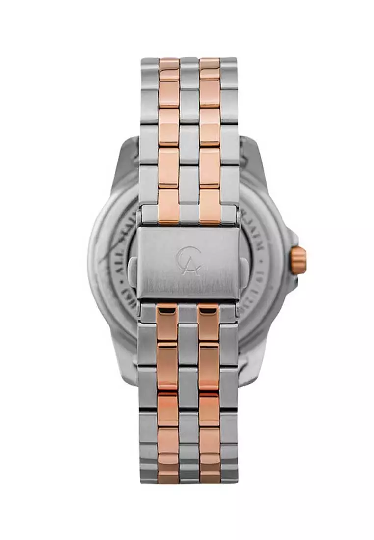 Alexandre Christie Jam Tangan Wanita - Silver Rosegold - Stainless Steel - 2831 BFBTRSL
