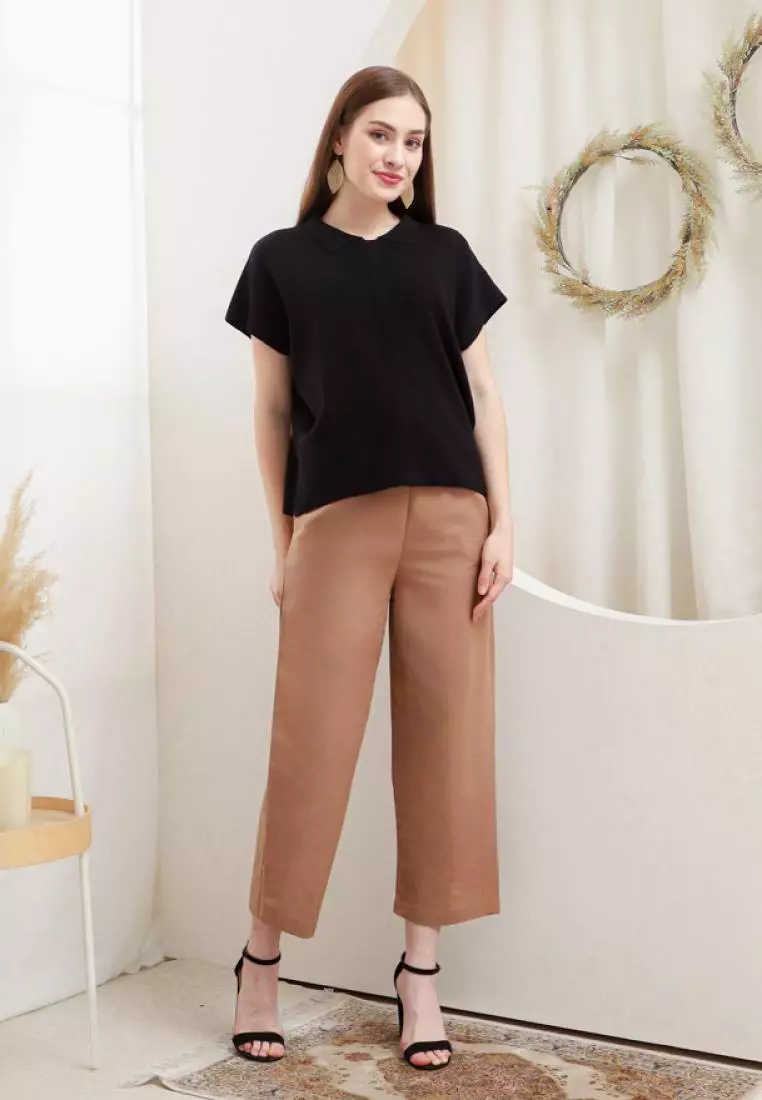 Briela Knit Blouse in Black