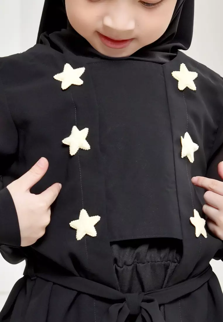 Rabbani - Gamis Drescute Anak Bani Batuta Moera RMO Z1M Hitam