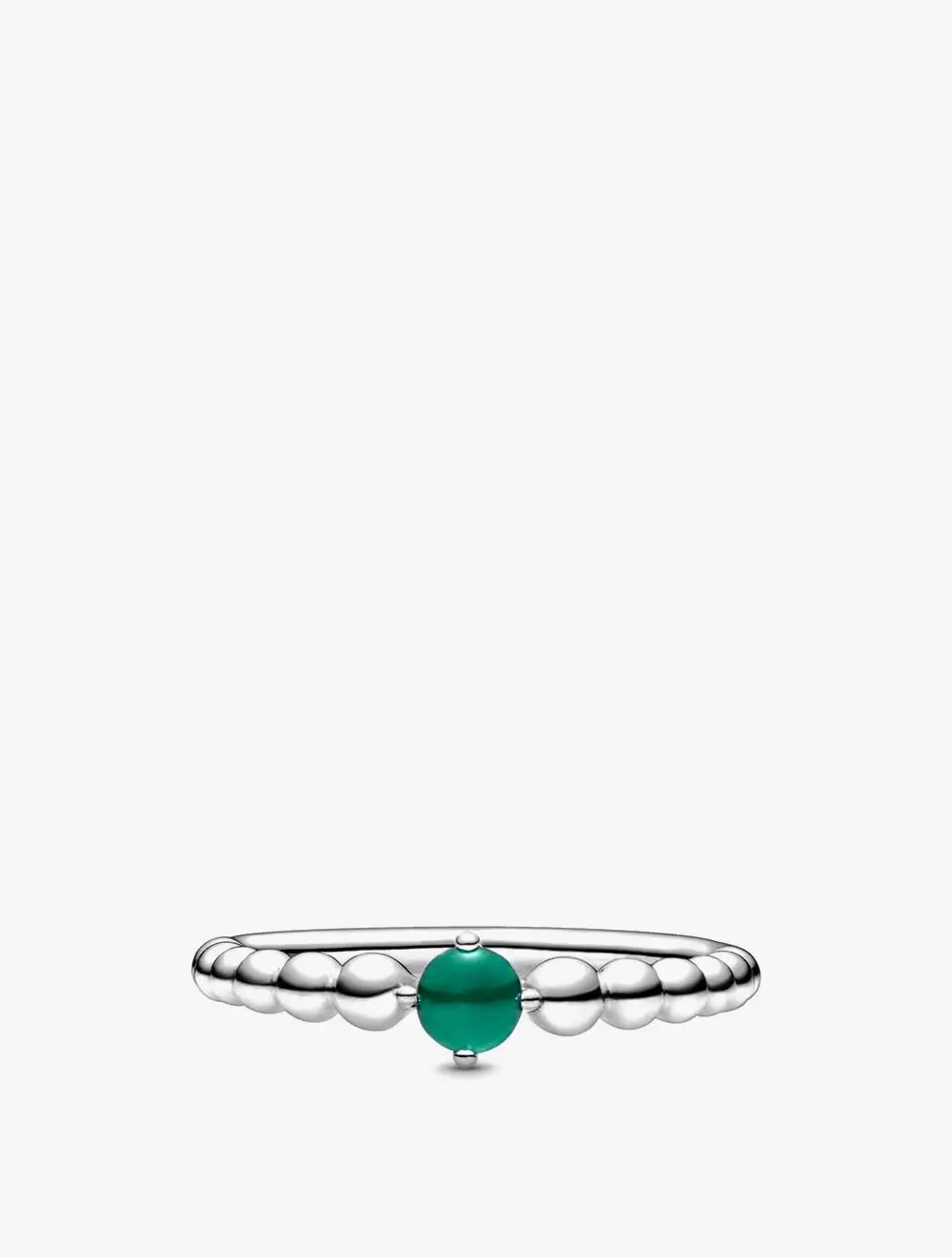 May rainforest top green beaded ring