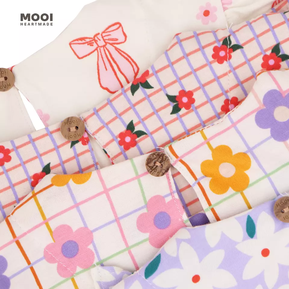 Mooi Atasan Anak Perempuan Natalie Top - Light Ivory