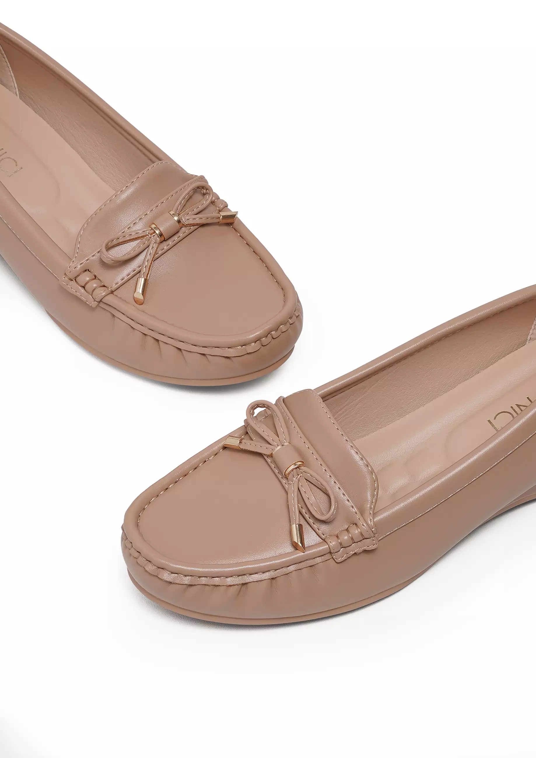 VIVI NICI - Julia Sepatu Kerja Wanita Hak 5 Cm Milk Coffee