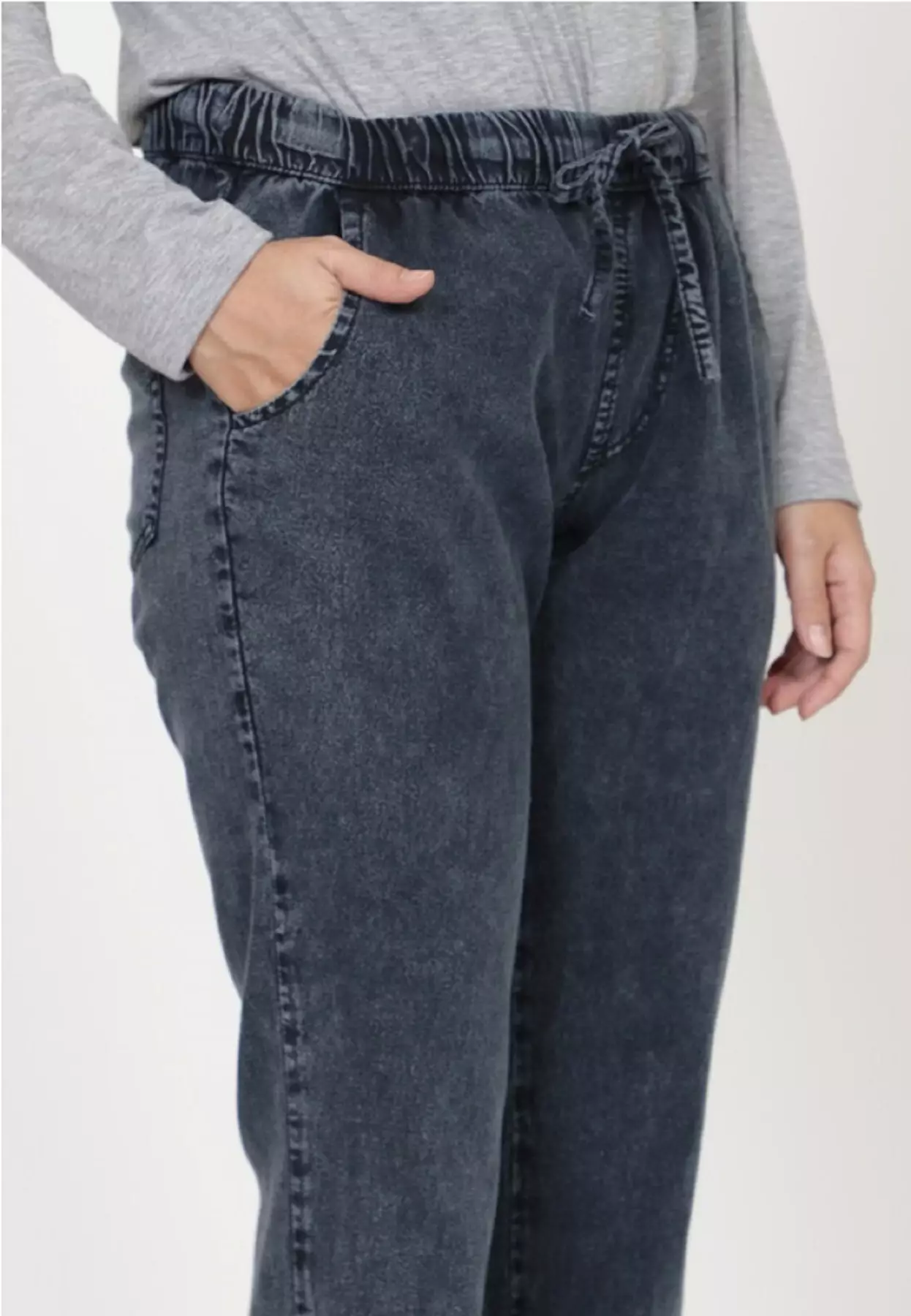 Denim Daily Pants - Snow Black