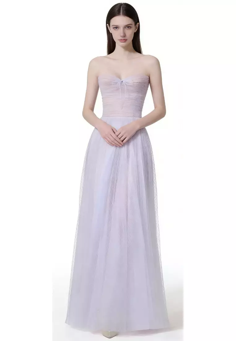 Mesh Tulle Maxi Dress CA26040203PU