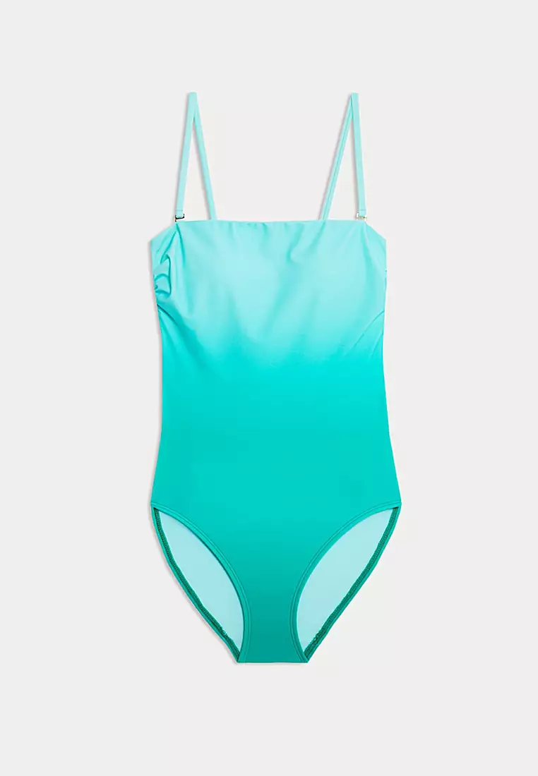 Ombre Bandeau Swimsuit