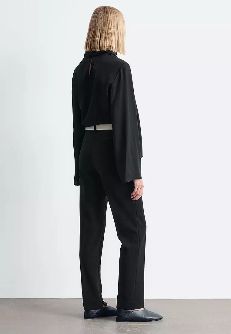 Slim-Leg Press-Crease Trousers