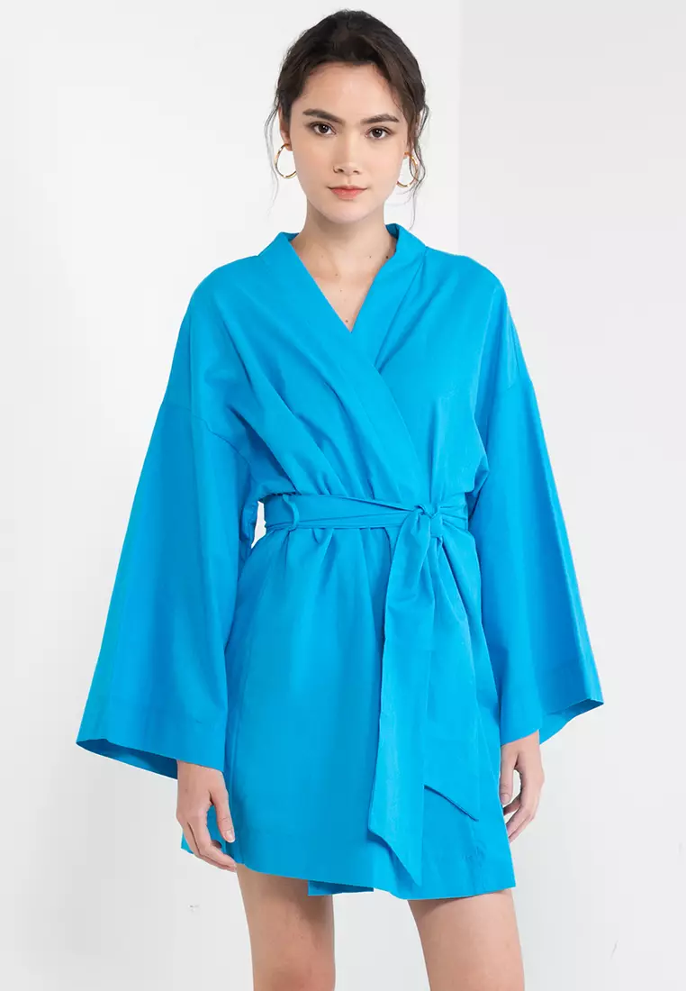 Casual cheap wrap dress