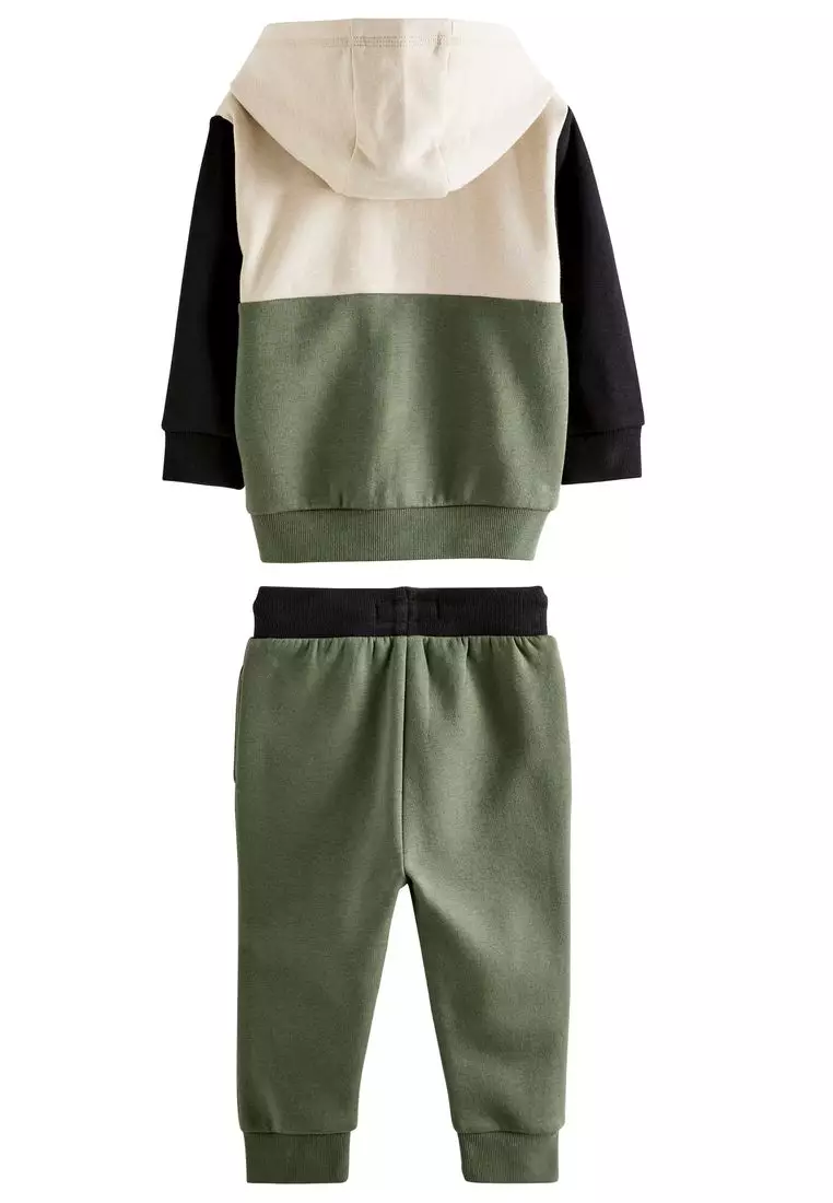 Zipper jogger set cheap