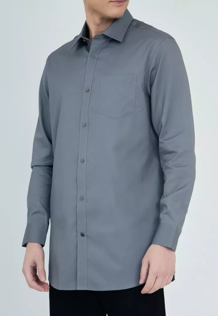 Regular Fit Textured Dress Shirt
