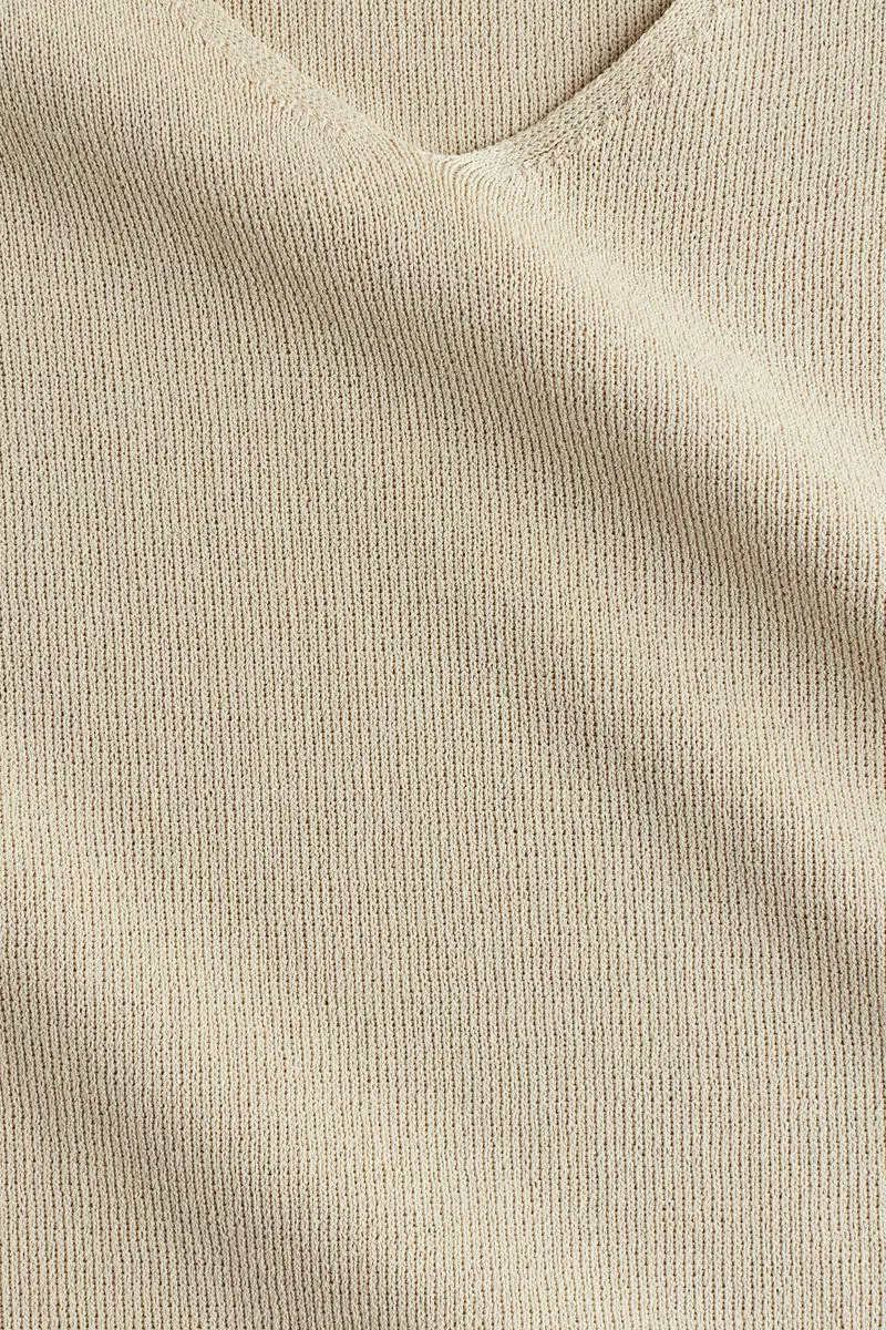 Fine-knit tie-detail top