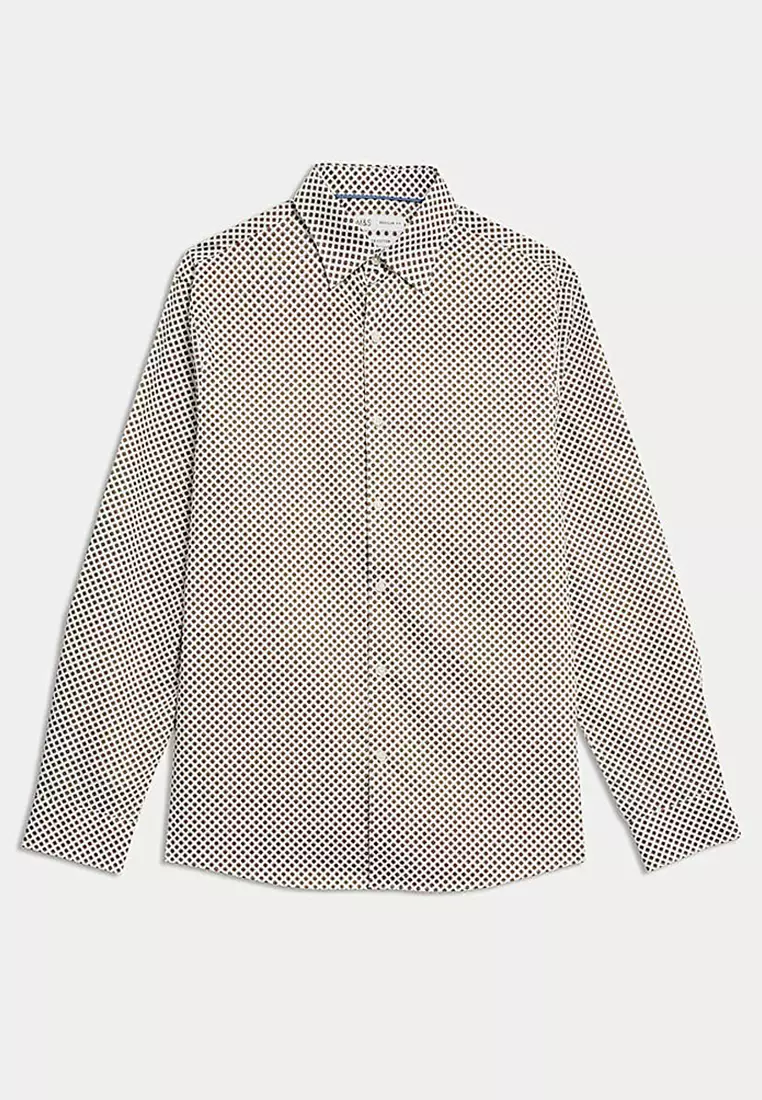 Regular Fit Easy Iron Pure Cotton Shirt