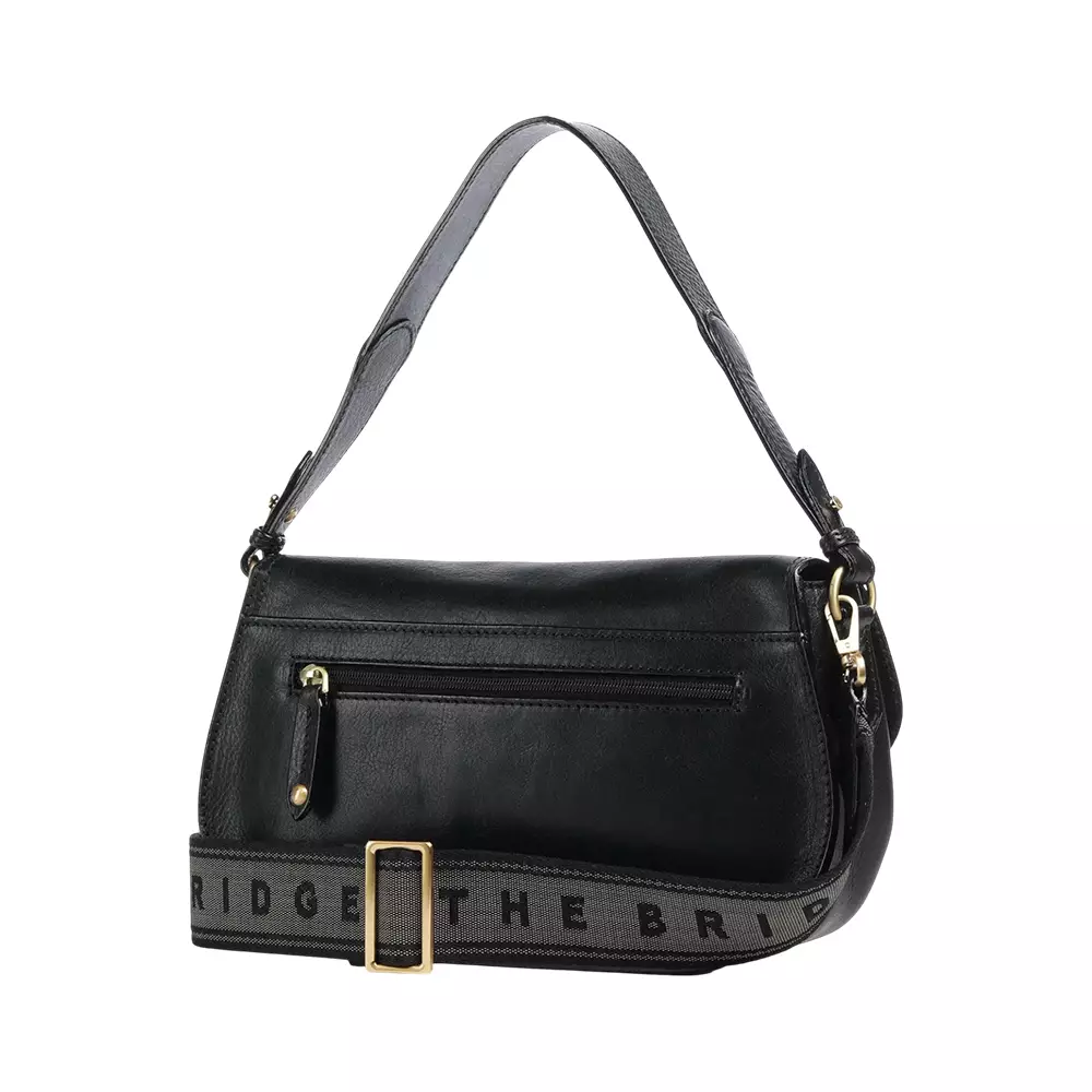 Isadora Flap Shoulder Bag Black