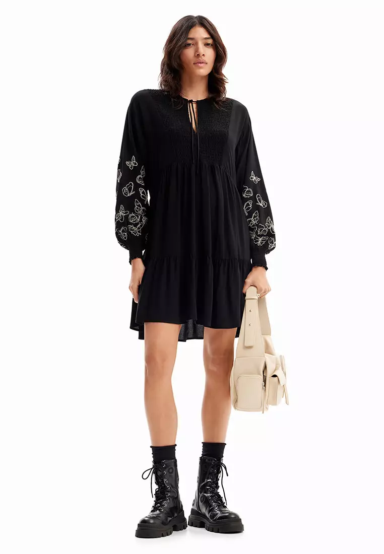 Buy Desigual Desigual Woman Short butterfly tunic dress. Online | ZALORA  Malaysia