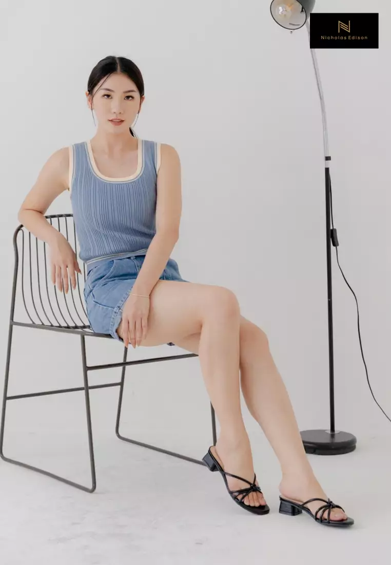 NIcholas Edison Heel Yafa Black