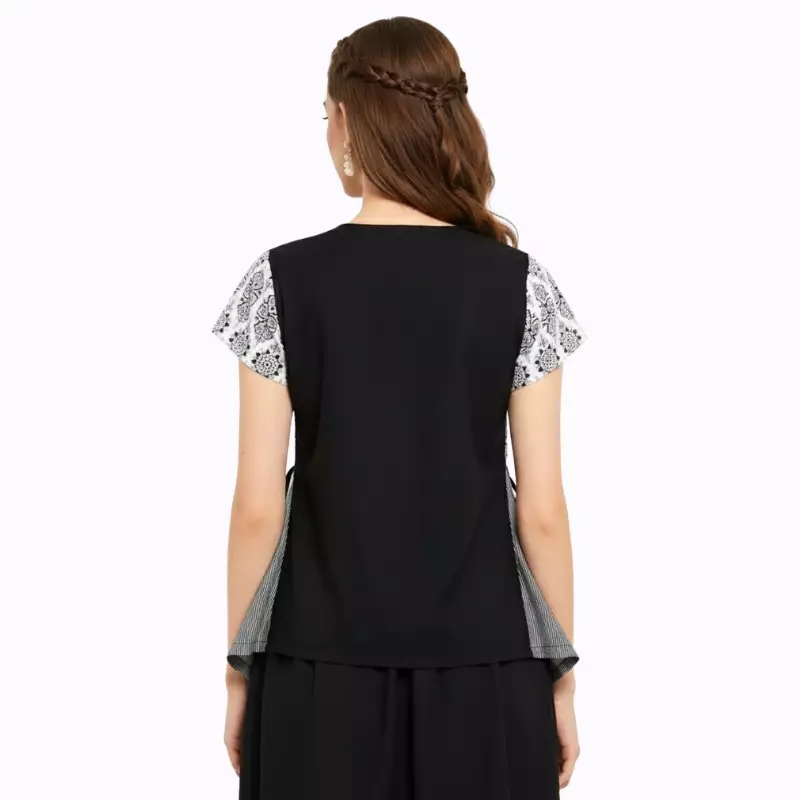 Blouse Batik Wanita - Atasan Batik - Bhatara Batik Heni - Baju Batik Modern Lengan Pendek