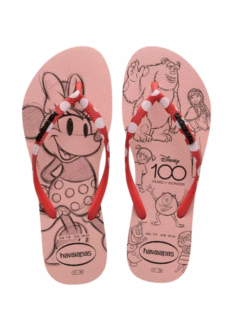 Discount on Havaianas  shoes - SKU: Slim Disney 100th Present Flip Flops