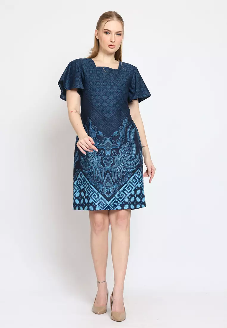 Hadinata Batik Wanita Superfine Dress Furing Yuvika Yudisthira