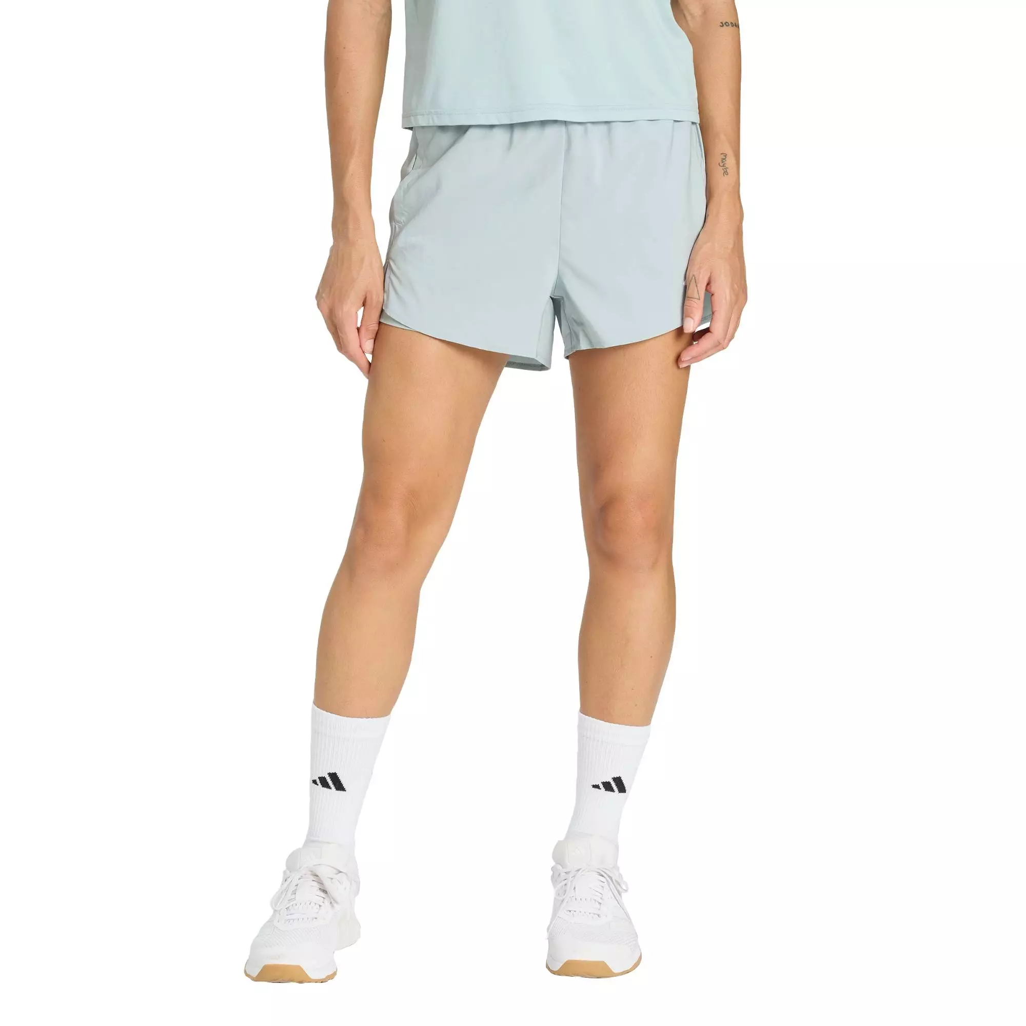 Gym & Training Workout Essentials 2in1 Shorts Women Green KC0440