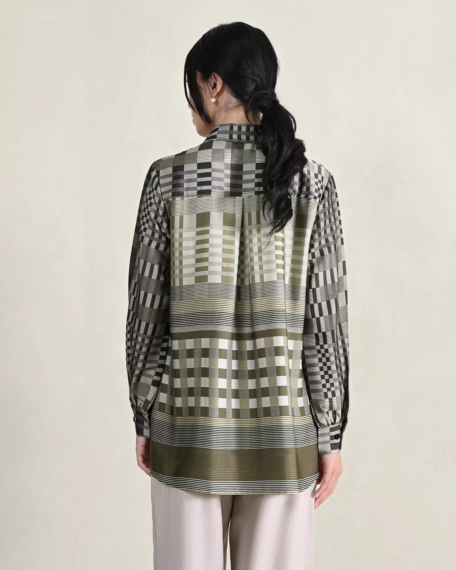 Geulis.id TREVA SHIRT - Olive