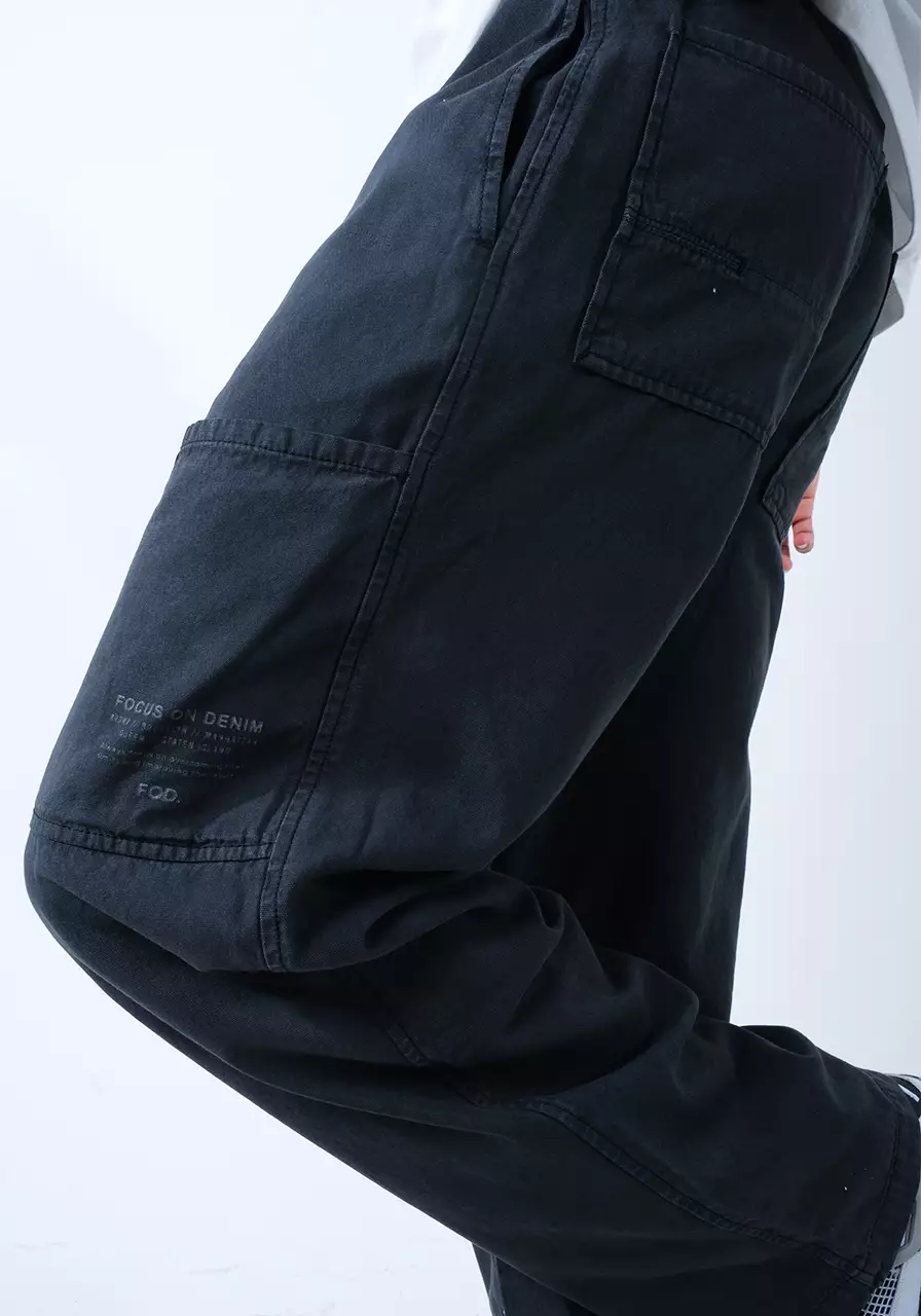 Celana Panjang Pria Baggy Kurabo Dark Grey