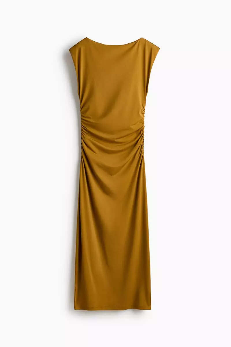 Cap-sleeved dress