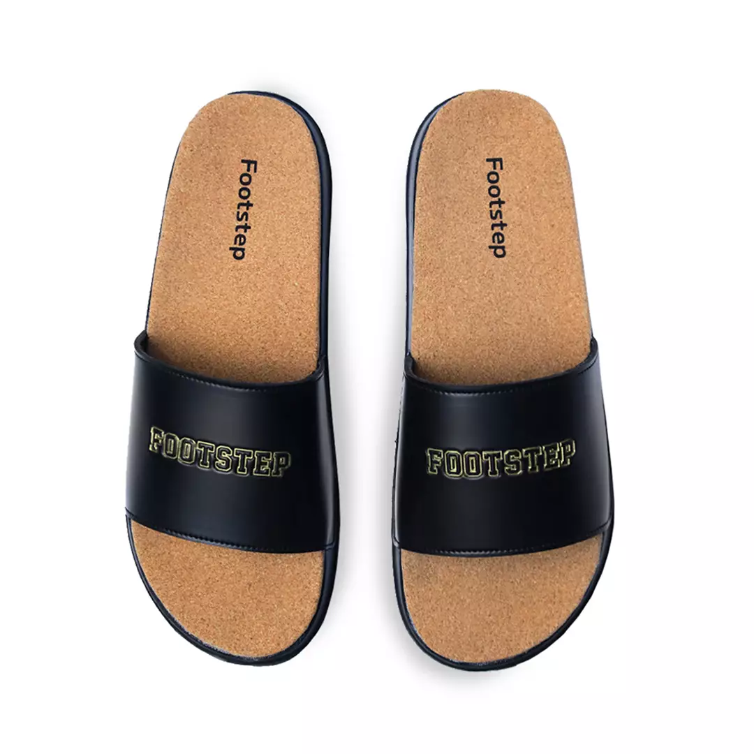 Footstep Footwear Sandal Pria Slide Shelby Gold Original Sandal