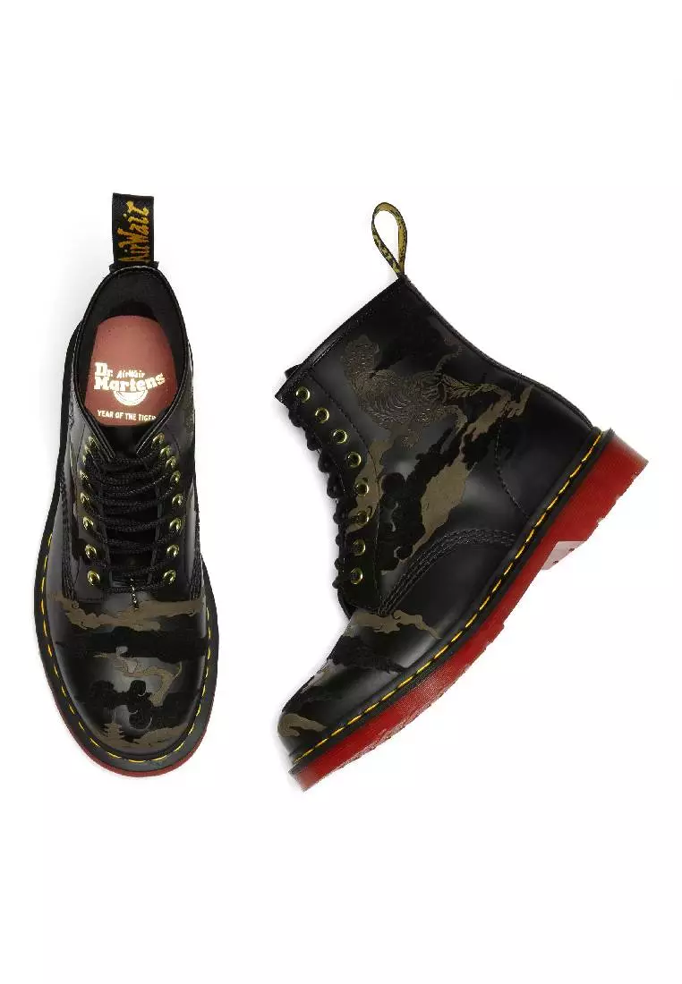 1460 YEAR OF THE TIGER LEATHER LACE UP BOOTS