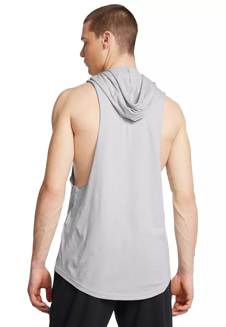 Under armour cut off hoodie on sale