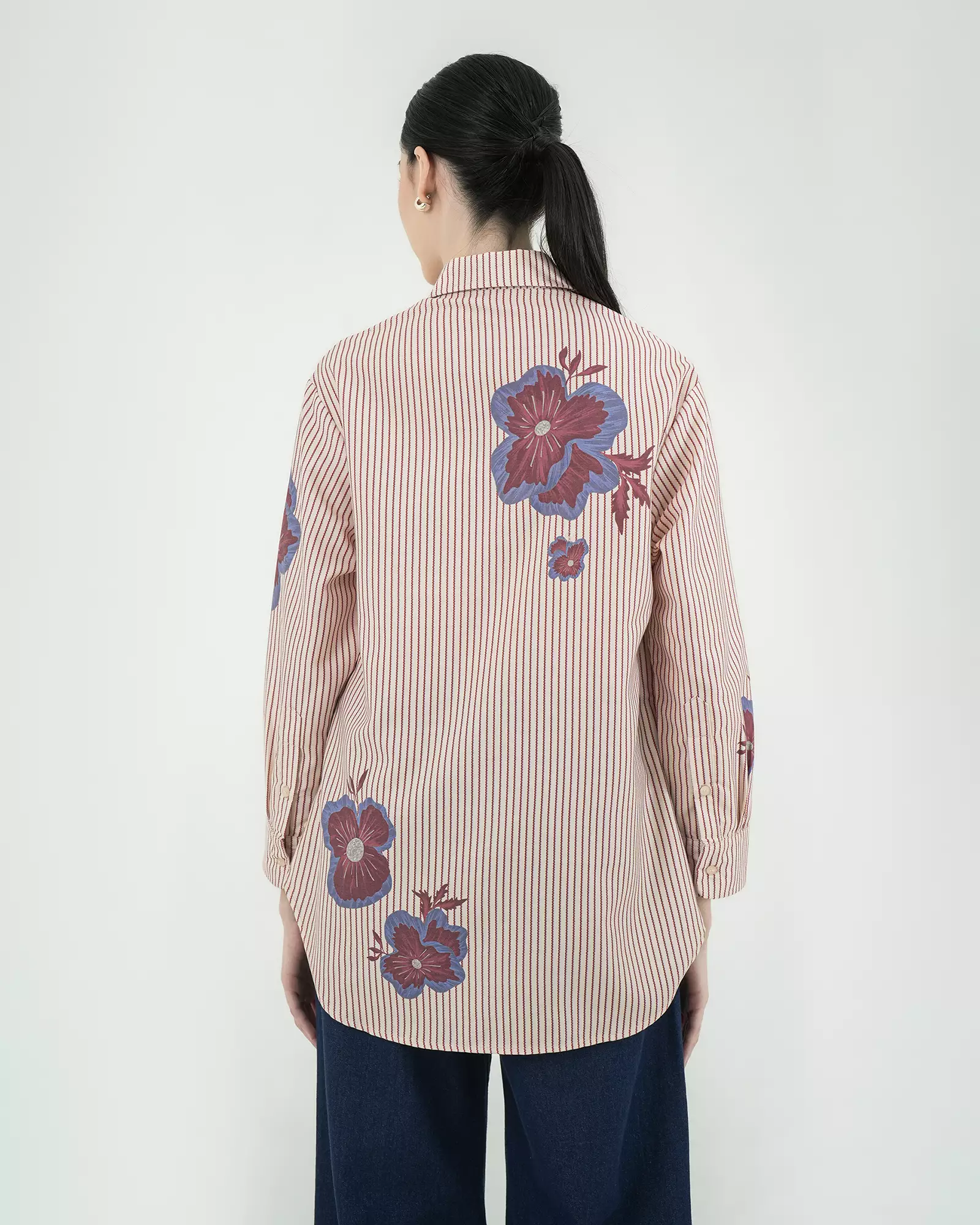 Geulis.id BOYANE SHIRT - Burgundy
