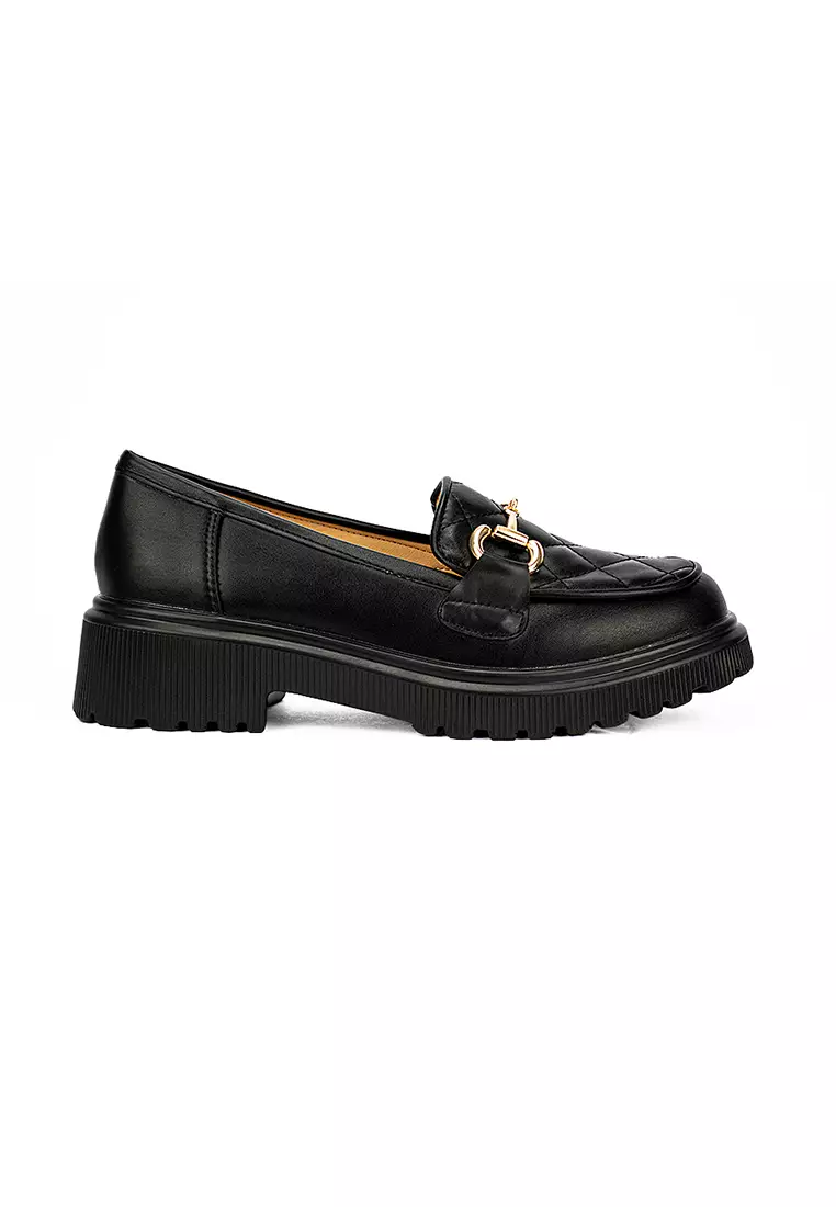 Discount on Mario D' boro Runway  shoes - SKU: Women's Korean Flats Shoes LW 24096 Black C28-C40-C44