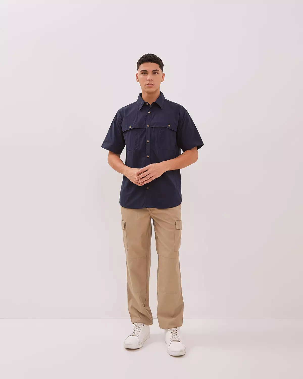 NAVY SHORT SLEEVE SHIRT FOR MEN