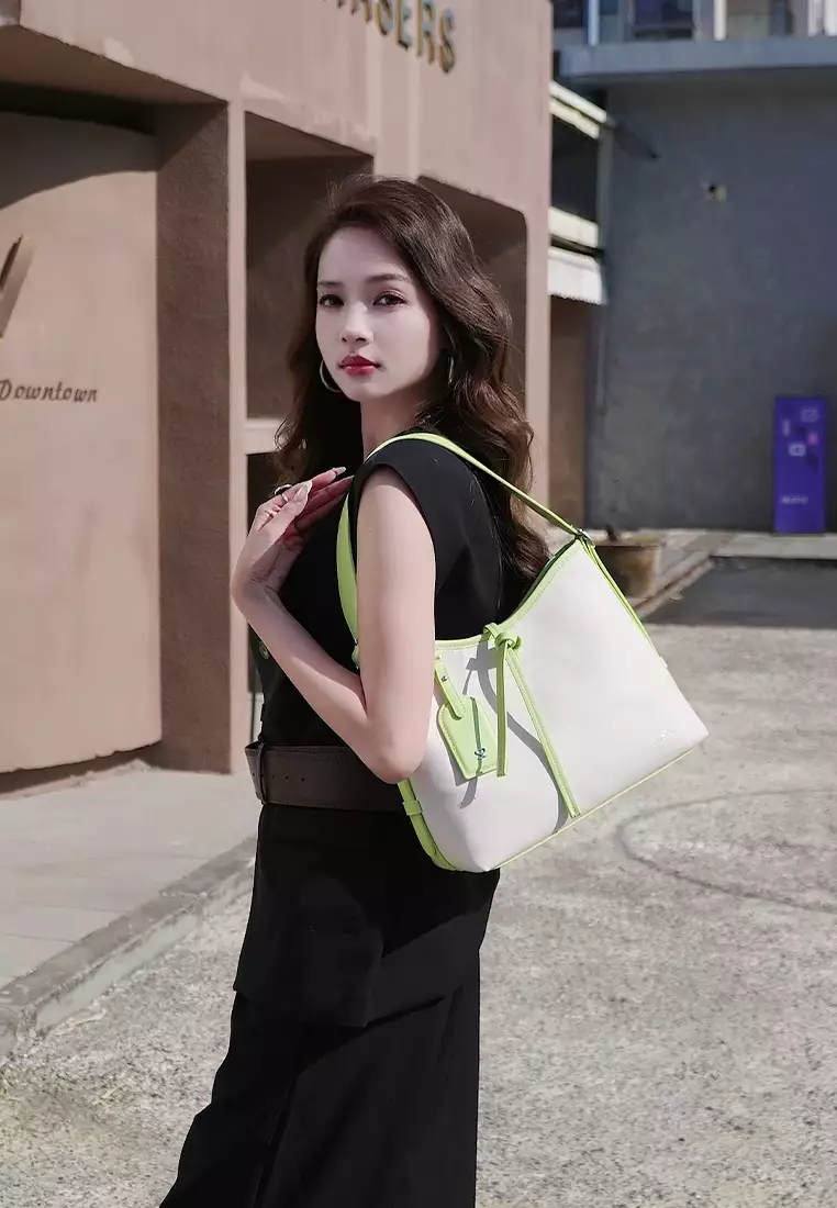 Women's Shoulder Bag / Top Handle Bag - Green
