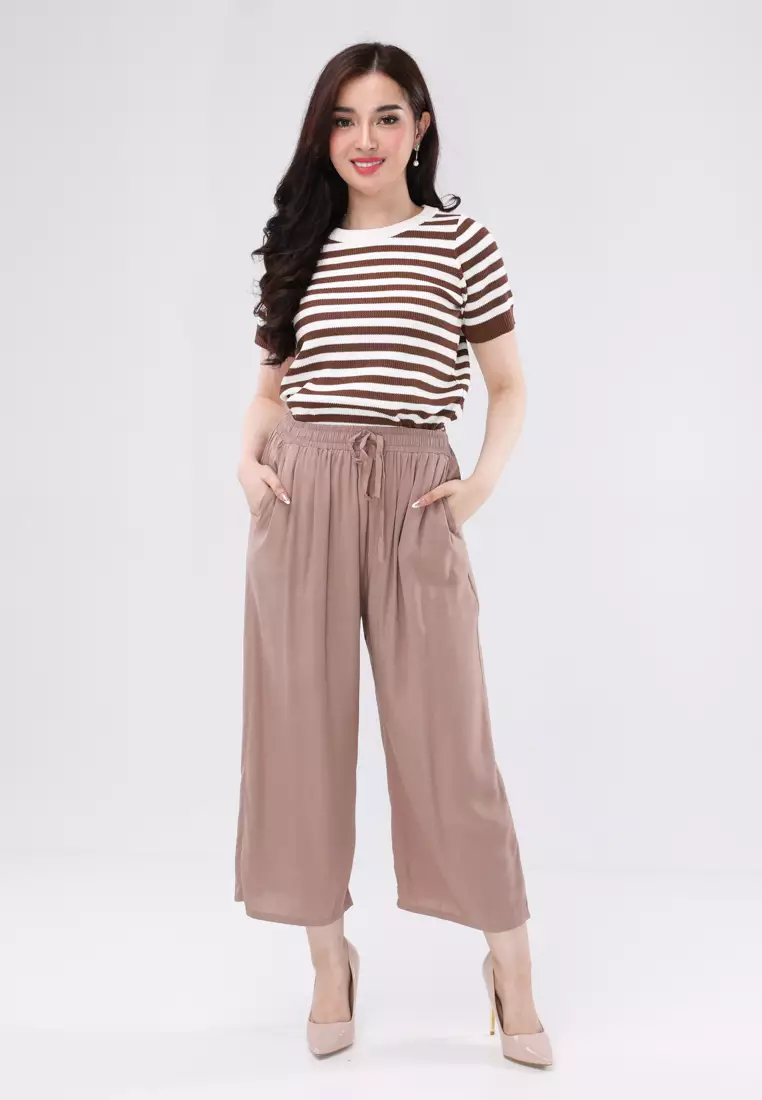Soft Linen Cullotes Pants
