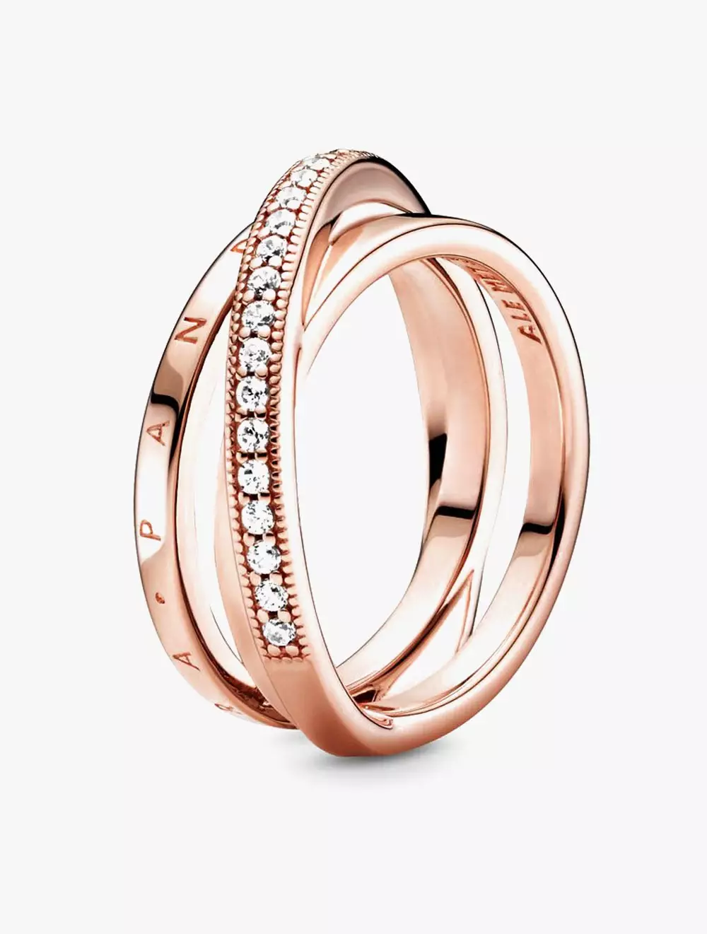 Pandora logo Pandora Rose ring with clear cubic zirconia