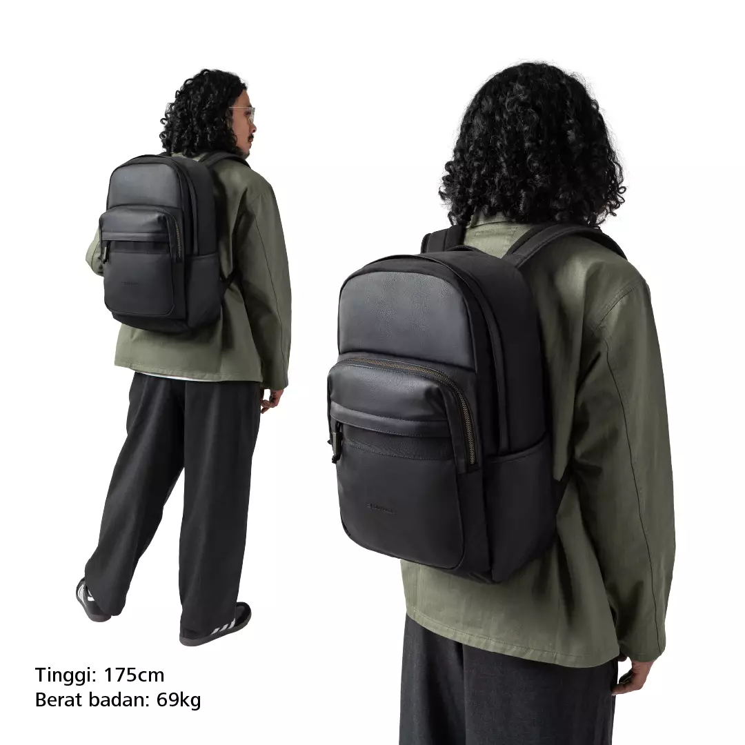 Weston 6.0 Laptop Backpack 14 Inch Tas Ransel Kerja Kuliah Sekolah Classic 21 L - Hitam