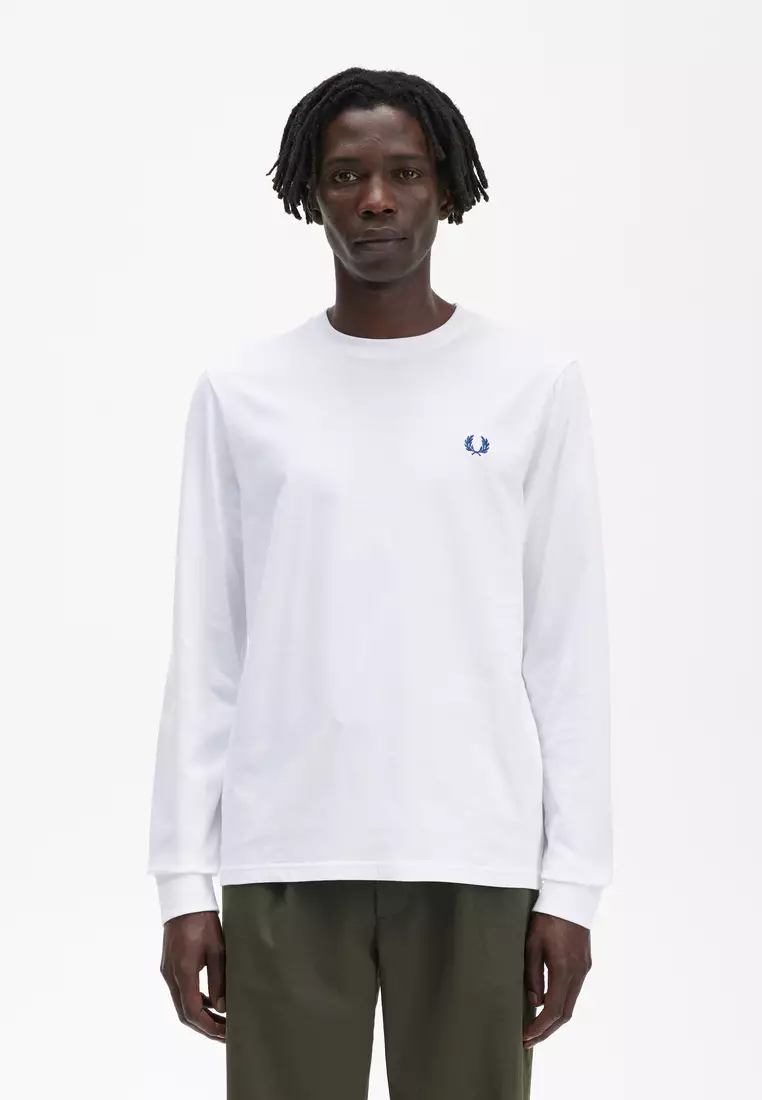 Buy Fred Perry Fred Perry M5594 Graphic Soundwave Long Sleeve T 